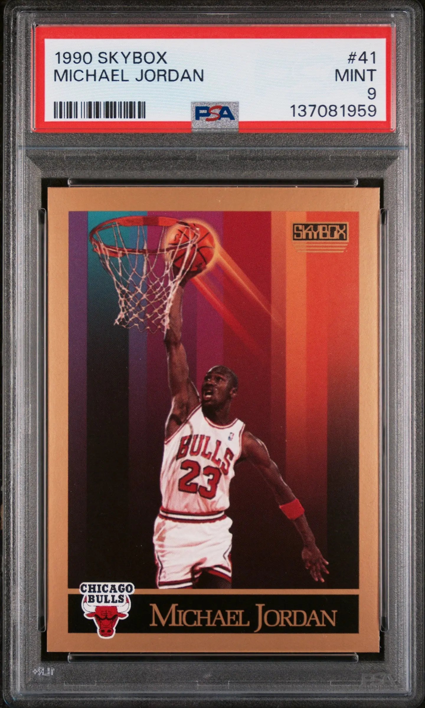 1990 Skybox Michael Jordan #41 PSA 9 
