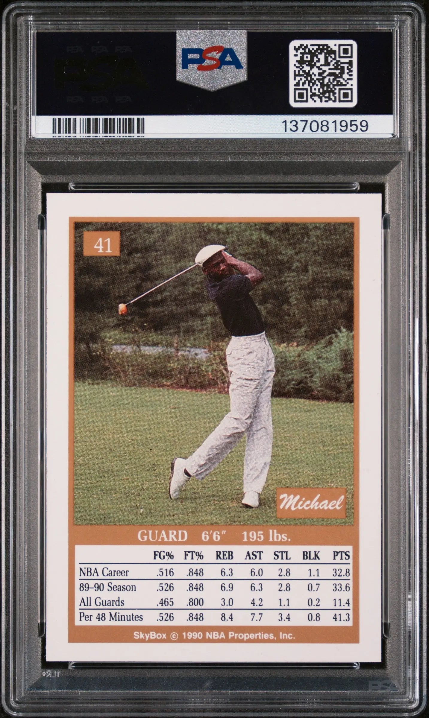 1990 Skybox Michael Jordan #41 PSA 9 