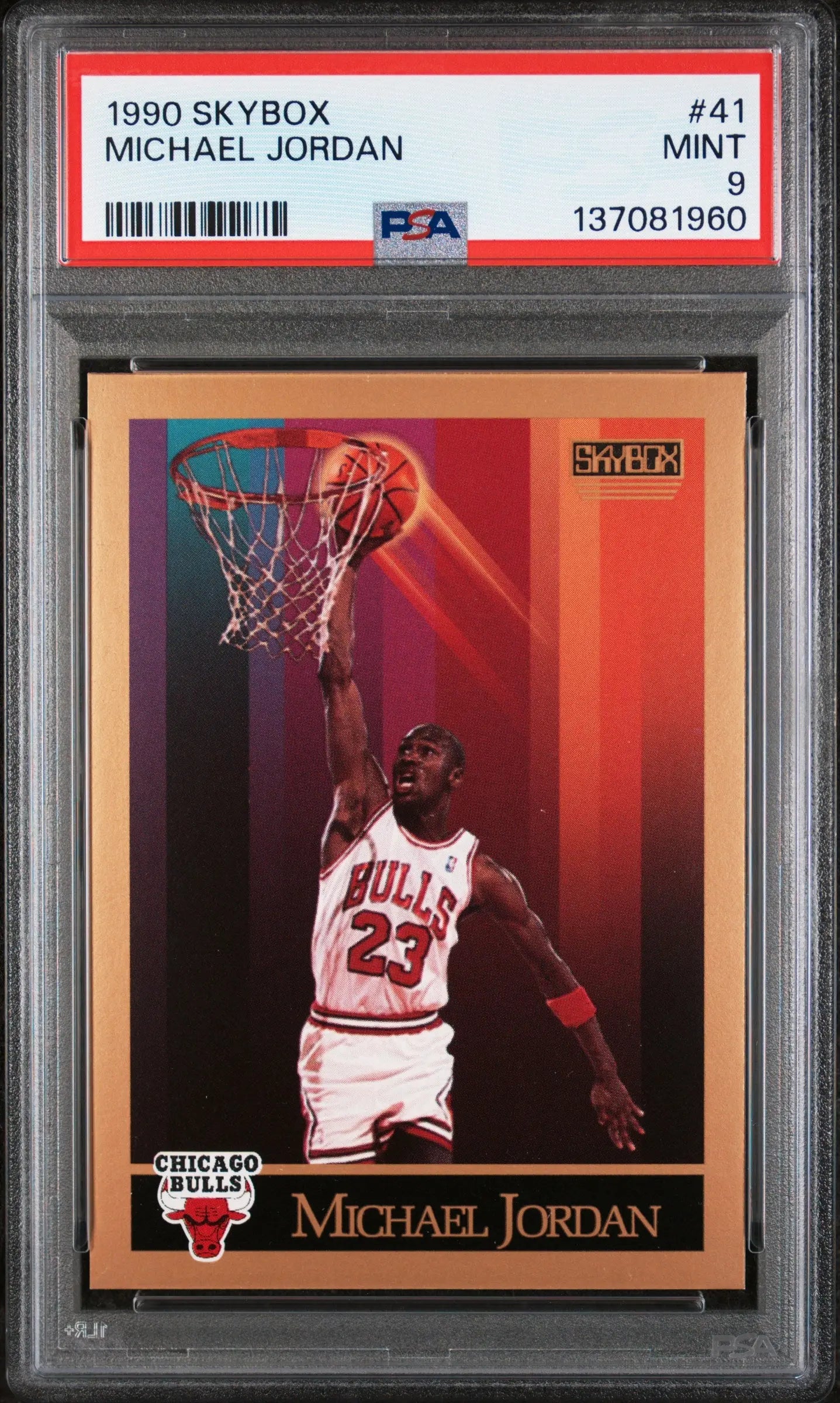 1990 Skybox Michael Jordan #41 PSA 9 