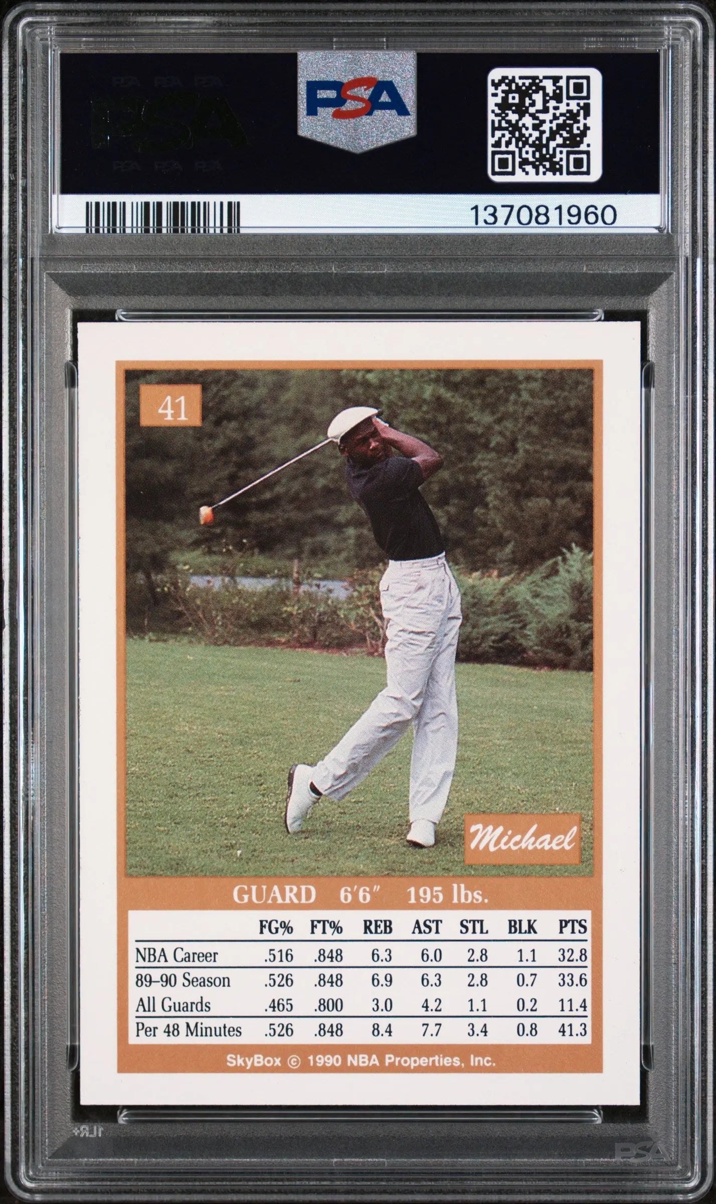 1990 Skybox Michael Jordan #41 PSA 9 