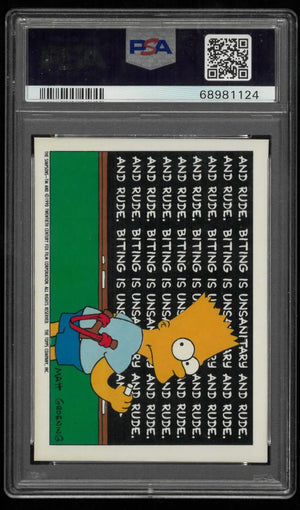 1990 Topps Simpsons Stickers #1 Bartman Sticker PSA 8 
