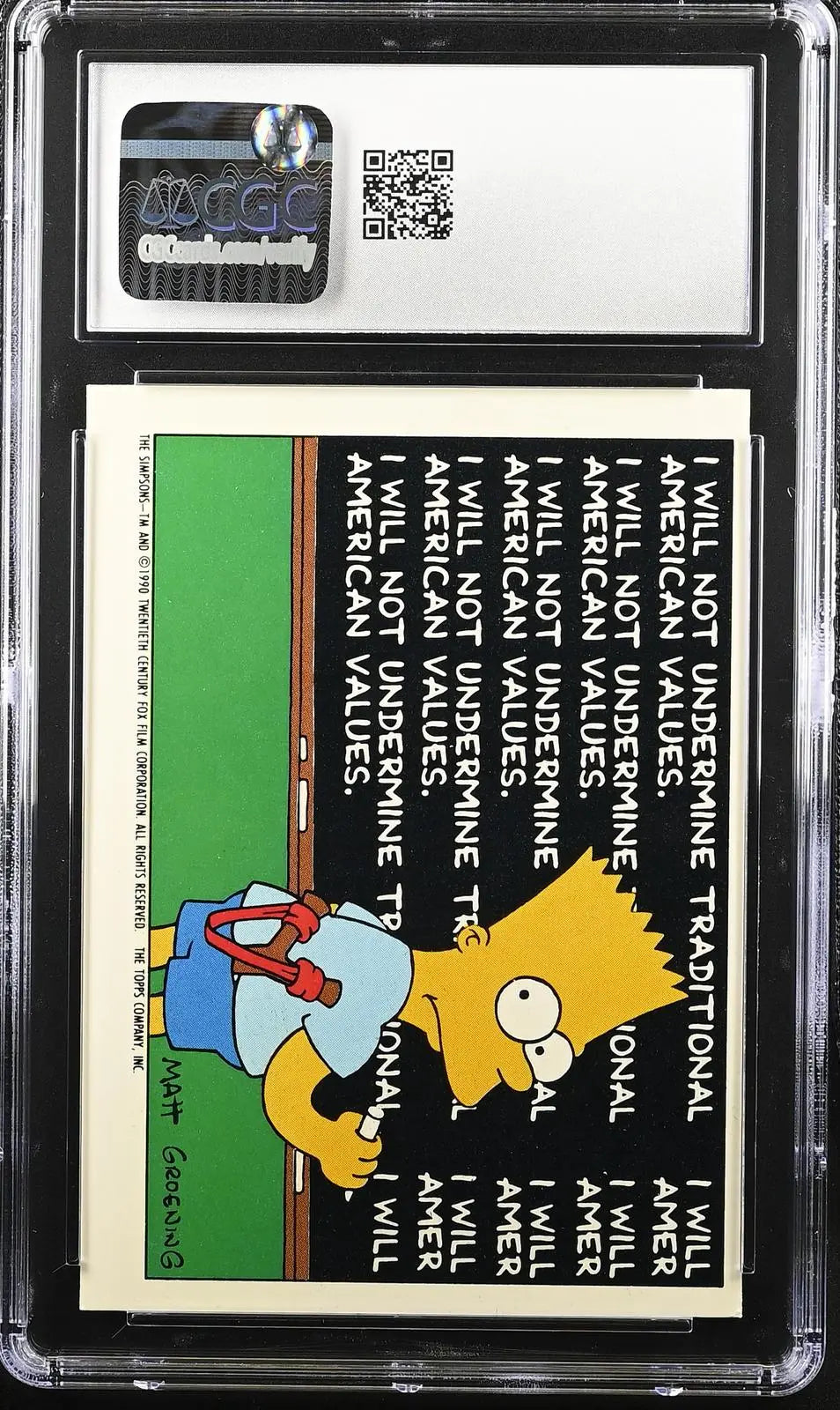 1990 Topps The Simpsons Stickers #16 Cowabunga, Man! CGC 8 
