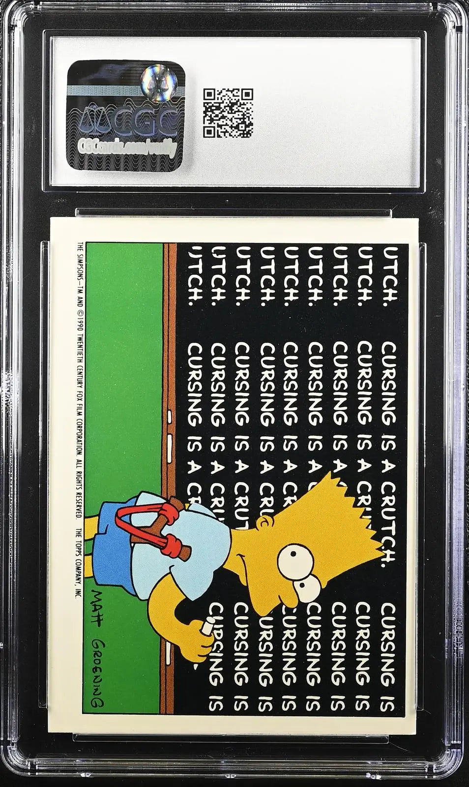 1990 Topps The Simpsons Stickers #17 I'm Going to Tell Mom and Dad! CGC 8.5 