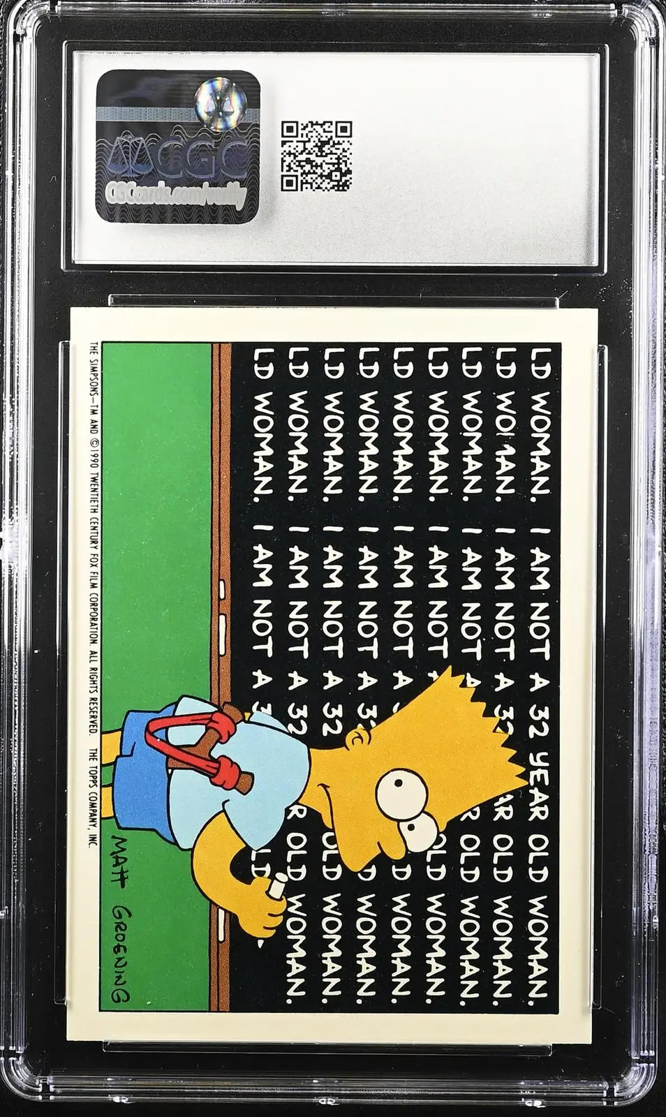 1990 Topps The Simpsons Stickers #18 The All-American Family CGC 9 