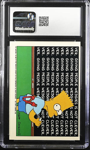1990 Topps The Simpsons Stickers #4 Bart Simpson CGC 8.5 