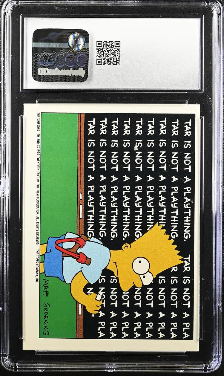 1990 Topps The Simpsons Stickers #8 The Simpsons CGC 8.5 
