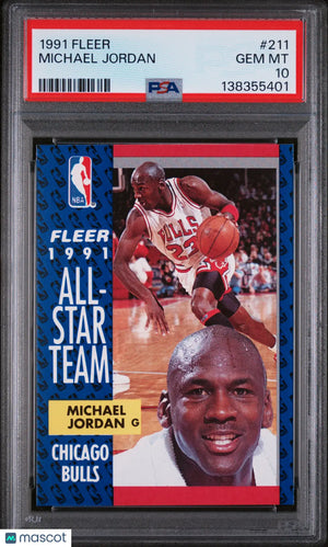 1991 Fleer Michael Jordan #211 PSA 10 