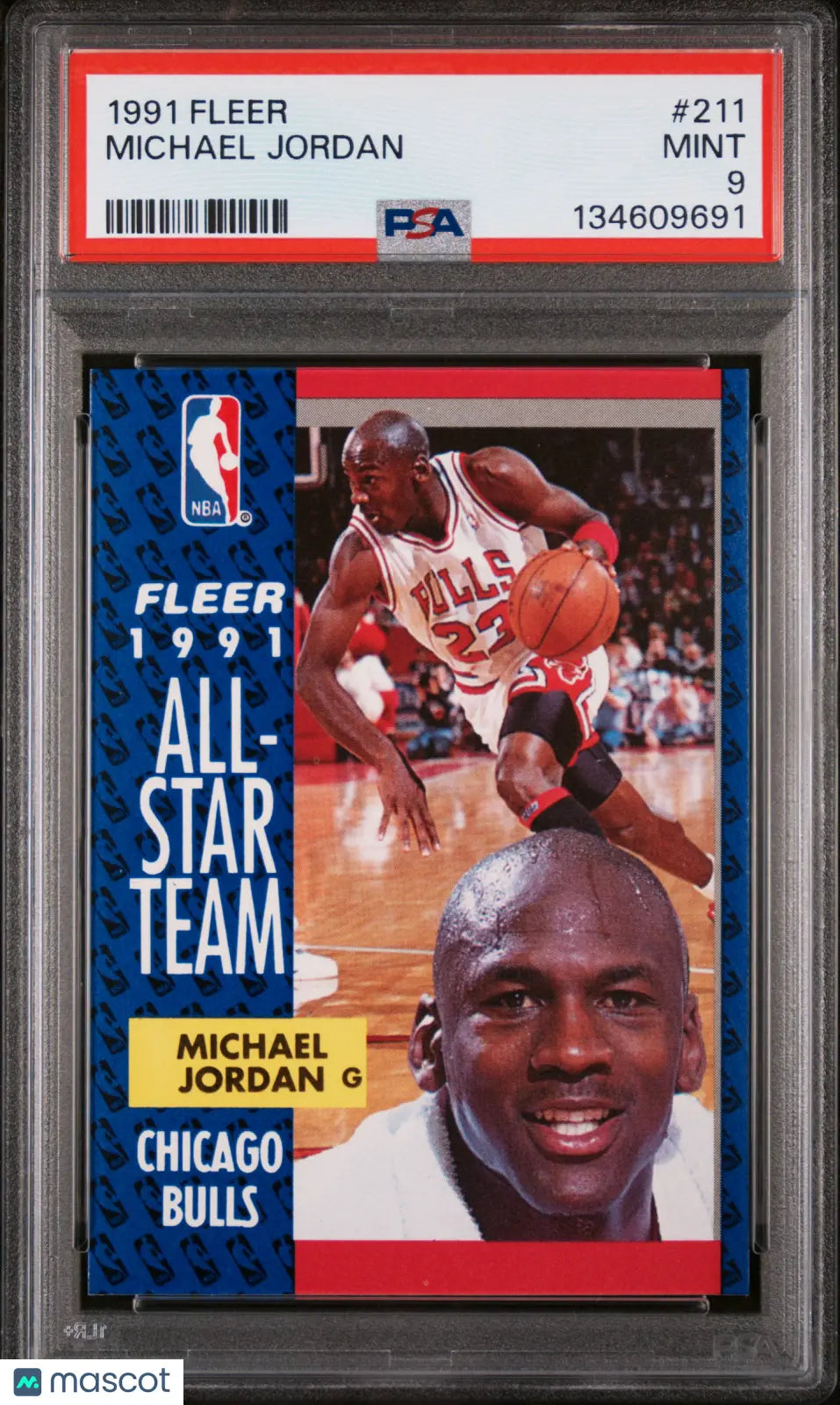 1991 Fleer Michael Jordan #211 PSA 9 