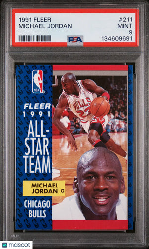 1991 Fleer Michael Jordan #211 PSA 9 