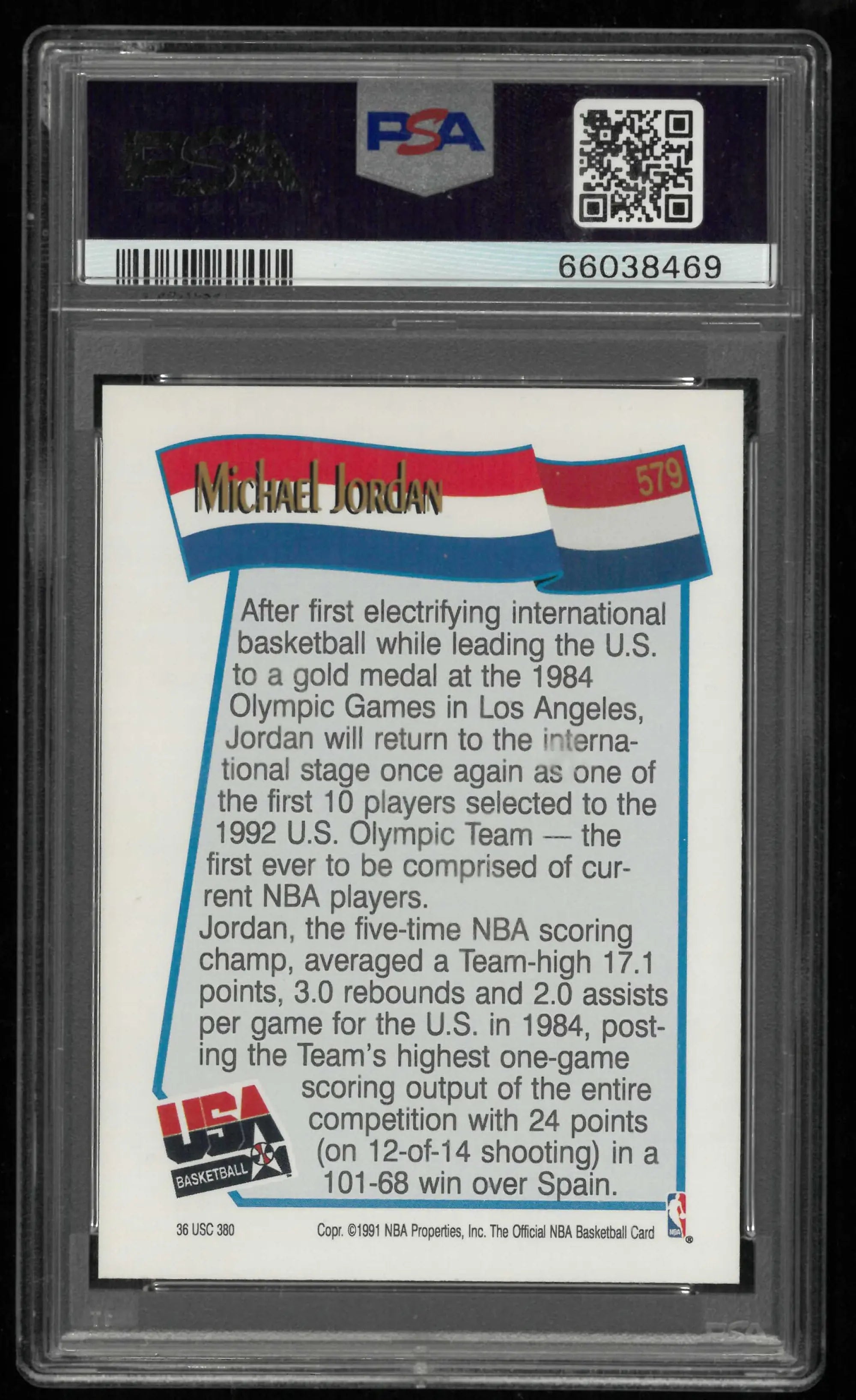 1991 Hoops Michael Jordan PSA 9 