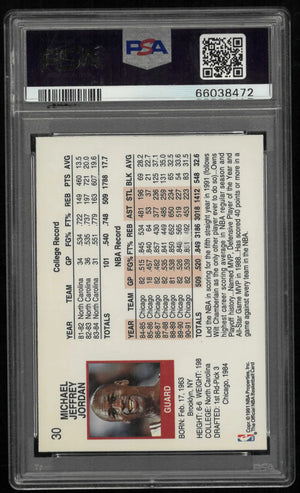 1991 Hoops Michael Jordan PSA 9 