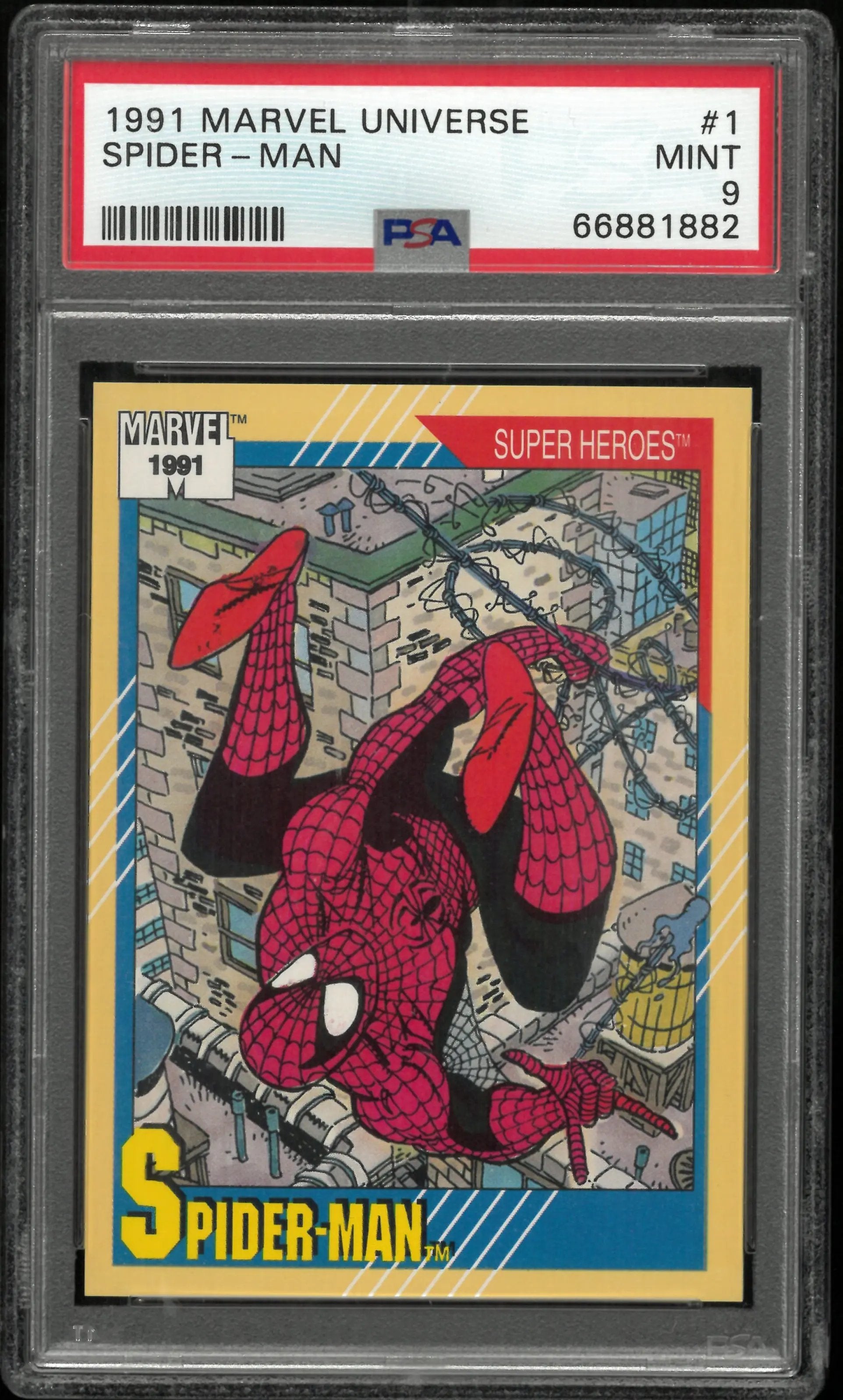1991 Marvel Universe Spider-Man Super Heroes #1 PSA 9 
