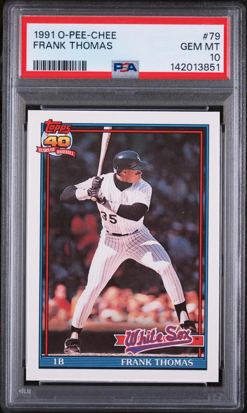 1991 O-Pee-Chee OPC Baseball Frank Thomas PSA 10 