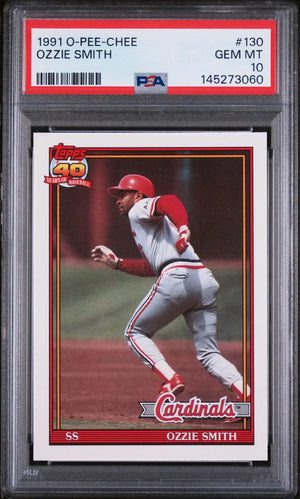 1991 O-Pee-Chee OPC Baseball Ozzie Smith PSA 10 