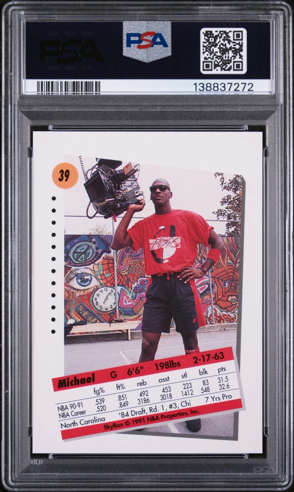 1991 Skybox Michael Jordan PSA 9 