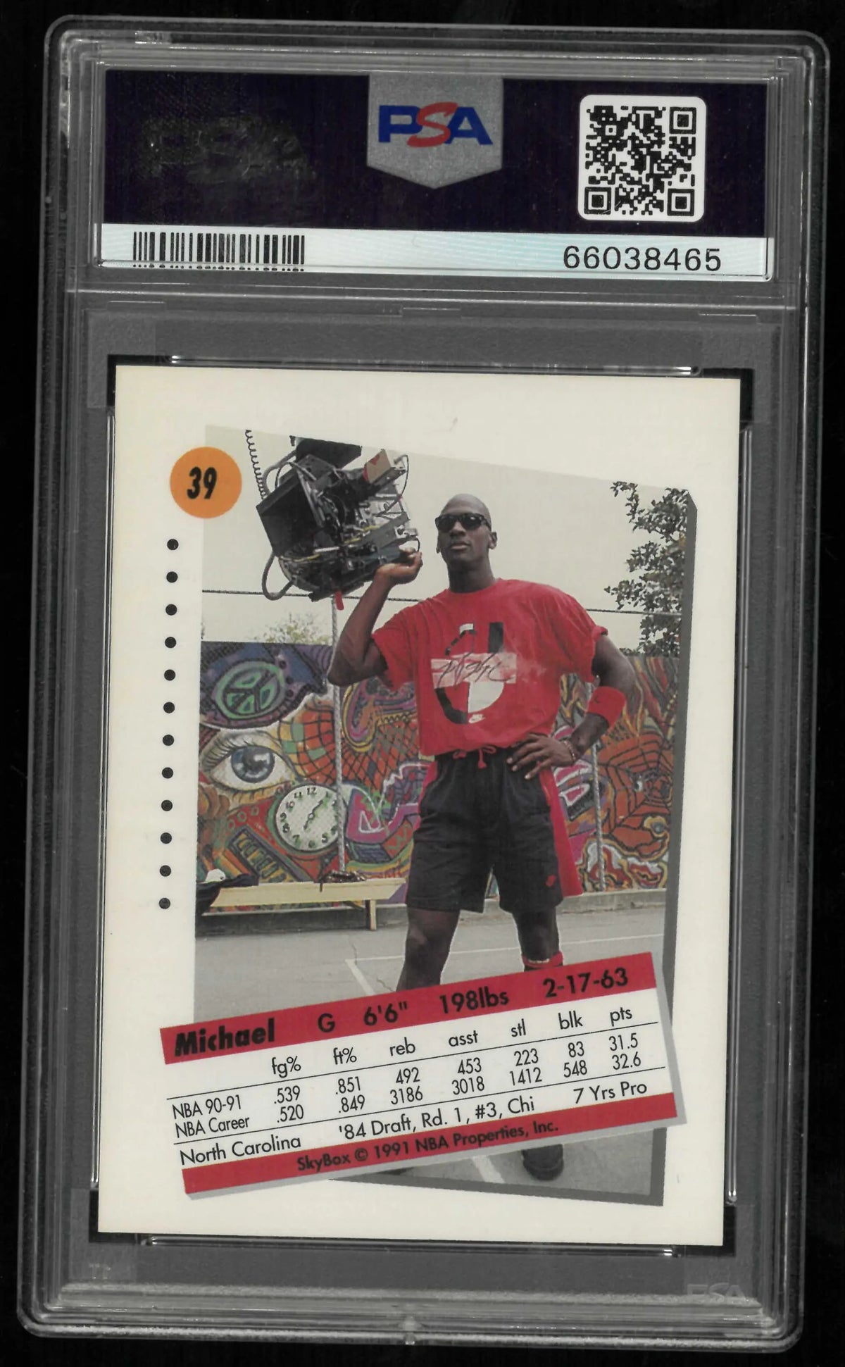 1991 Skybox Michael Jordan PSA 9 