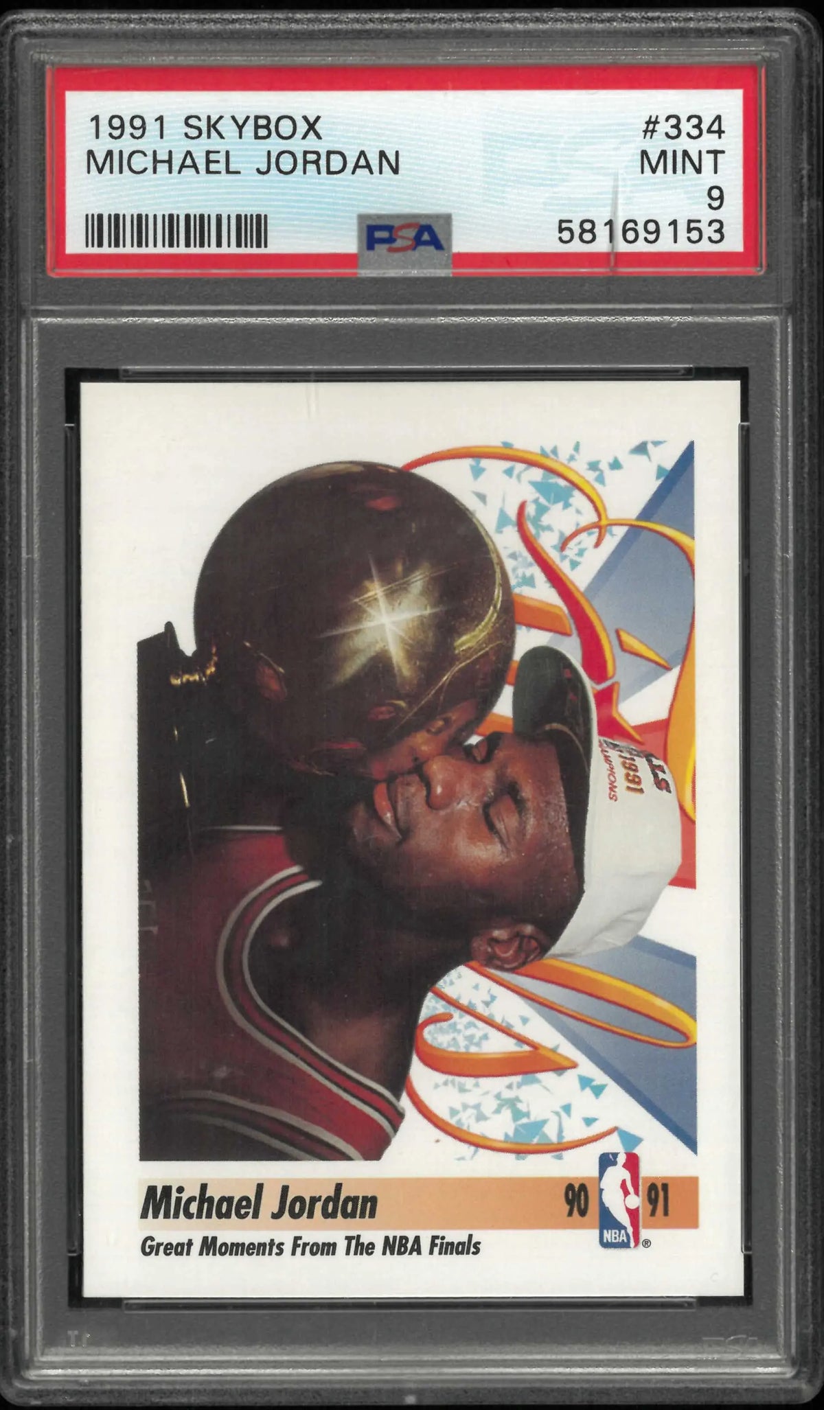 1991 Skybox Michael Jordan PSA 9 Damaged Slab 