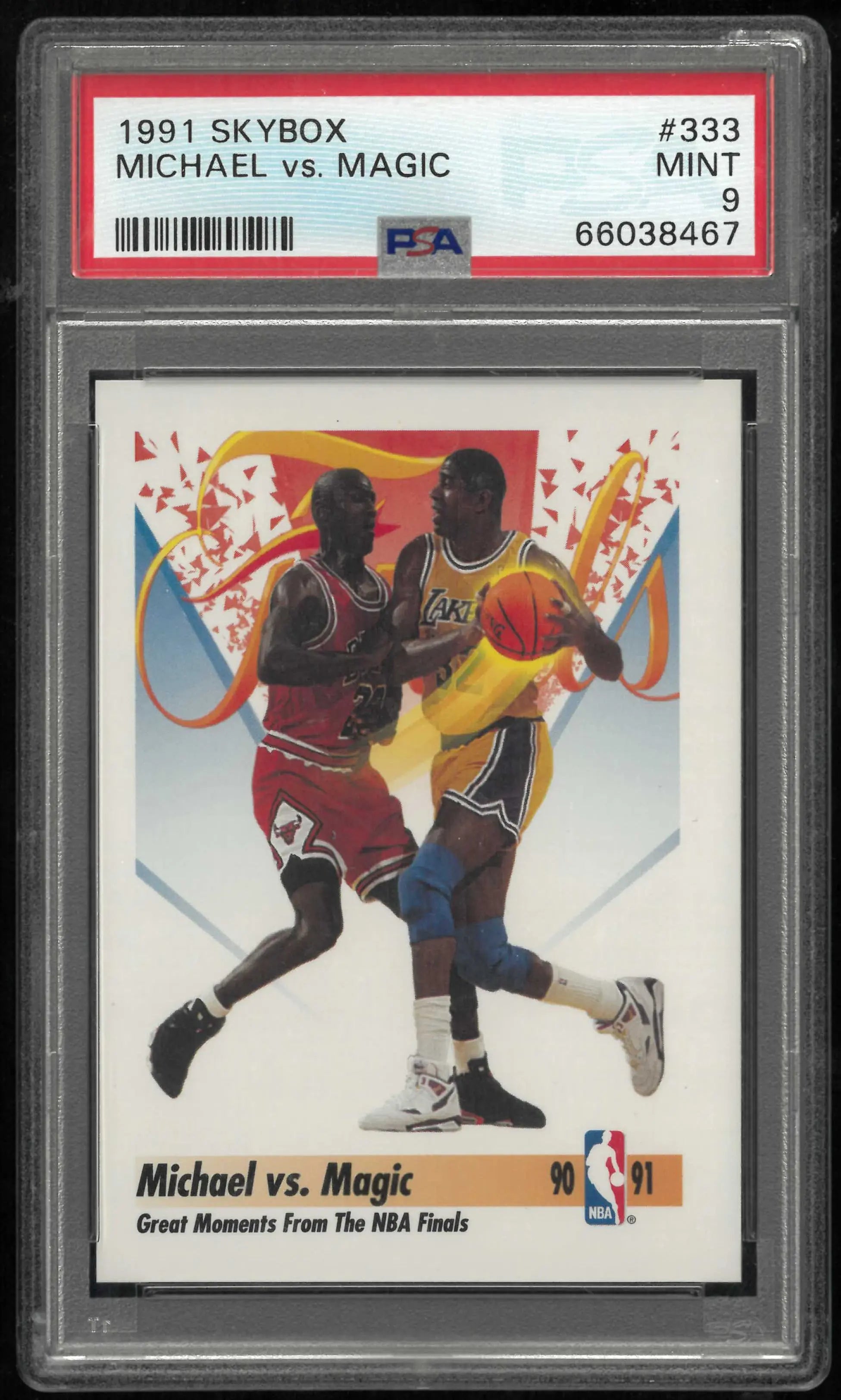 1991 Skybox Michael Vs. Magic PSA 9 