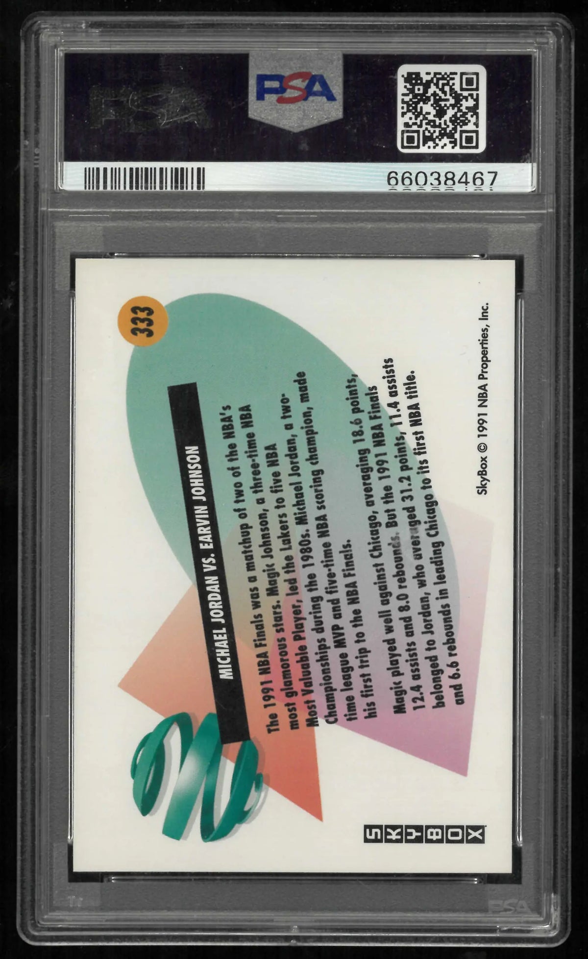 1991 Skybox Michael Vs. Magic PSA 9 