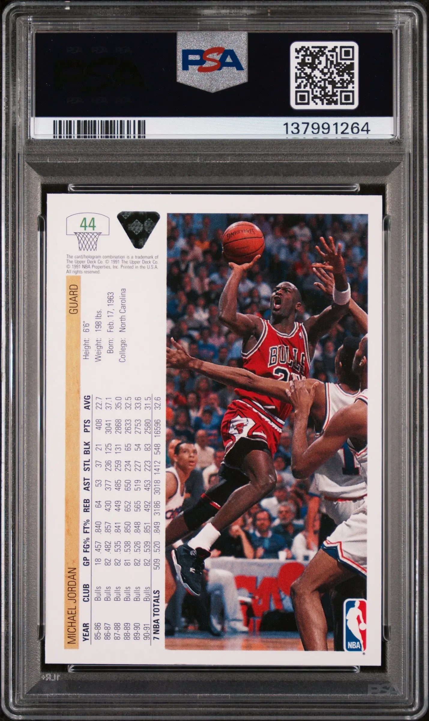 1991 Upper Deck Basketball Michael Jordan #44 PSA 9 
