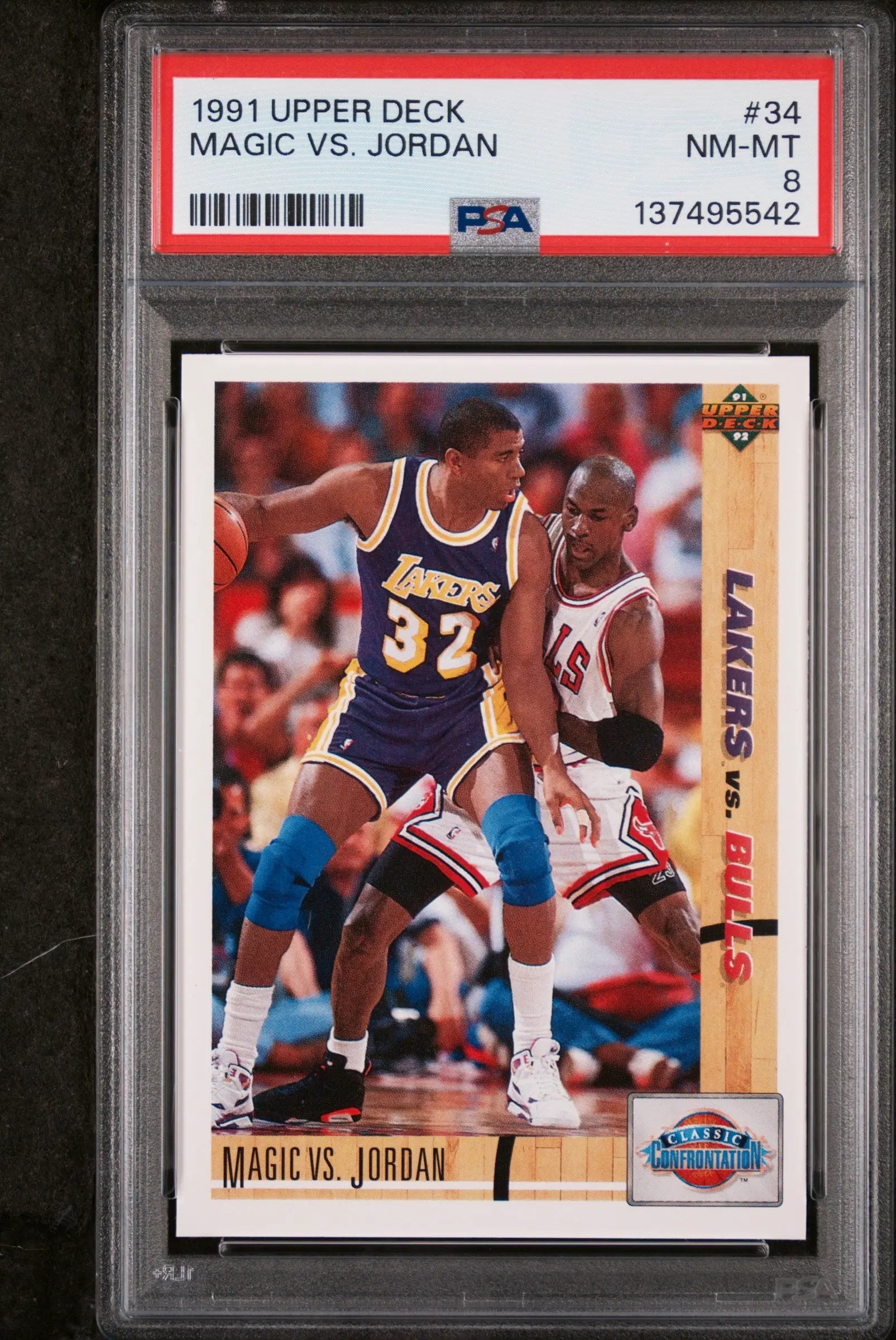 1991 Upper Deck Magic VS. Jordan #34 PSA 8 