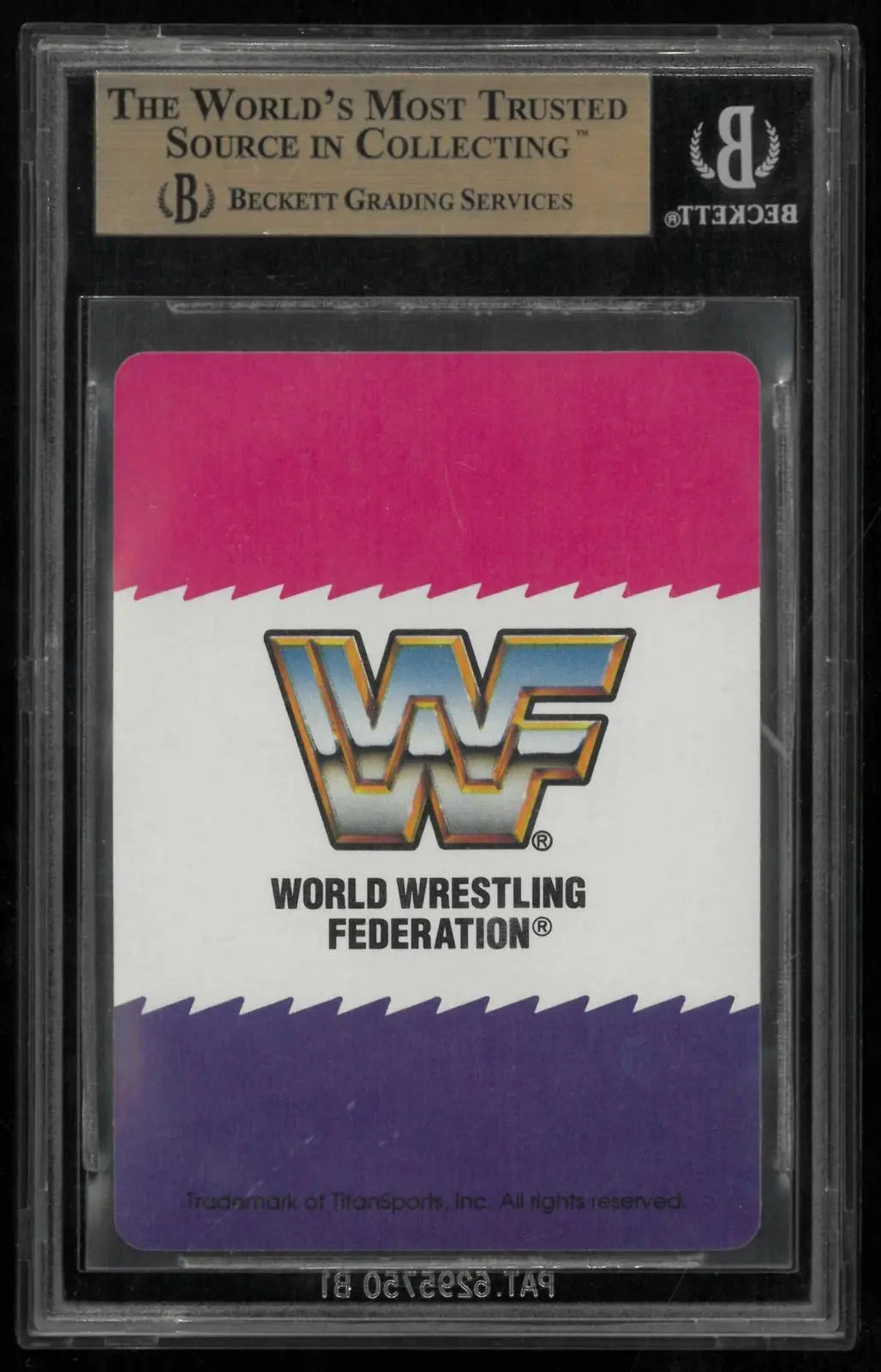 1991 WWF Wrestling Playing Cards Ace of Spades Hulk Hogan BGS 9.5 