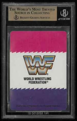 1991 WWF Wrestling Playing Cards Ace of Spades Hulk Hogan BGS 9.5 