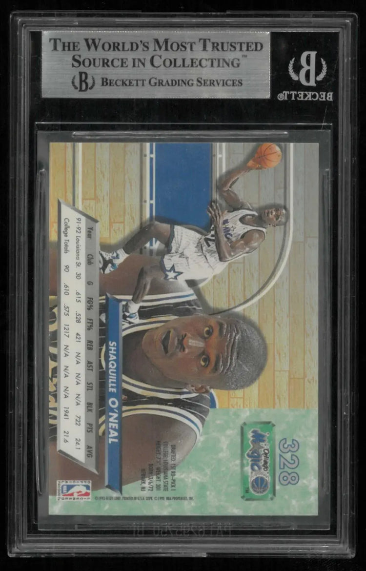 1992-93 Fleer Ultra Rookie Autograph Shaquille O'Neal Auto RC BGS Authentic 