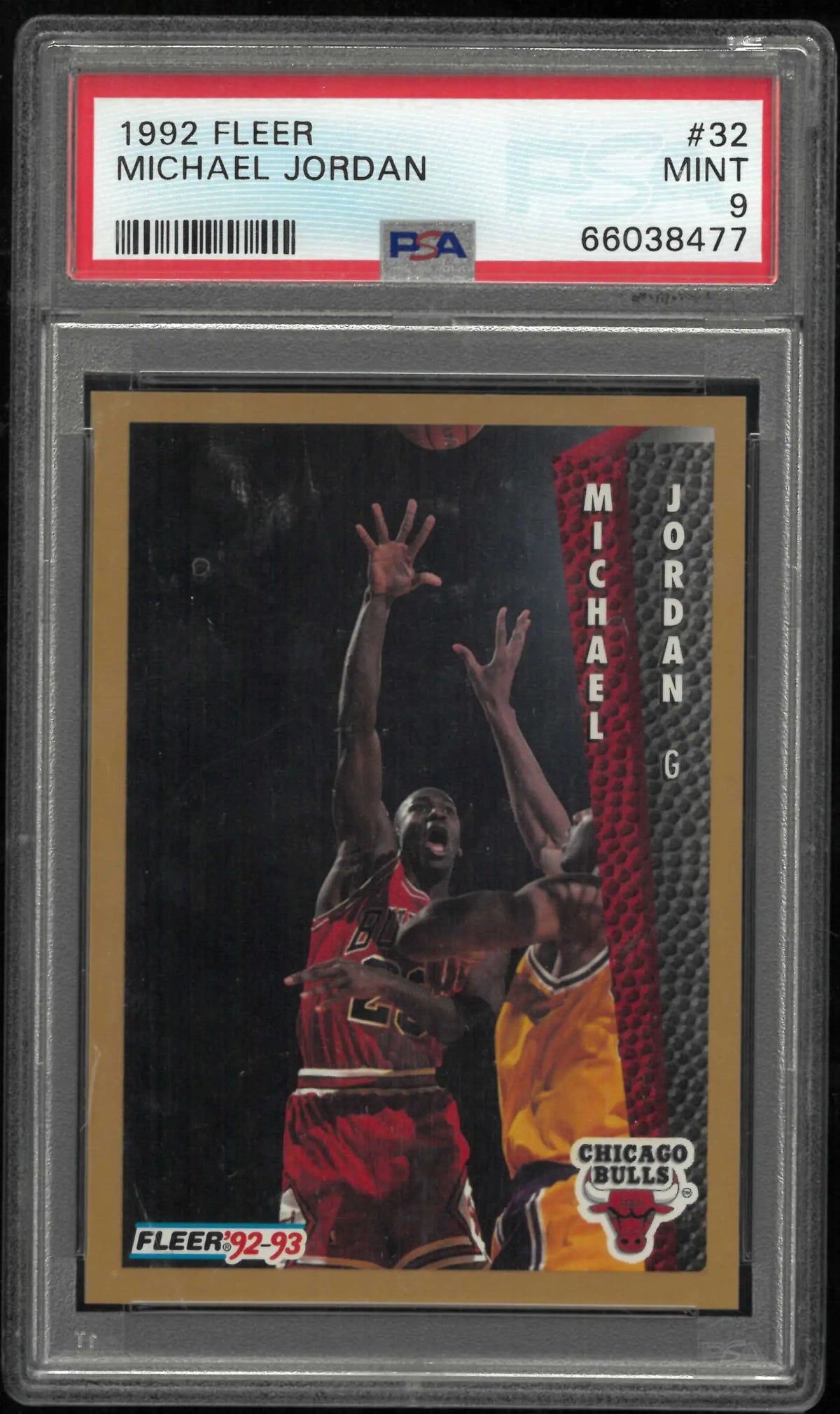 1992 Fleer Michael Jordan PSA 9 