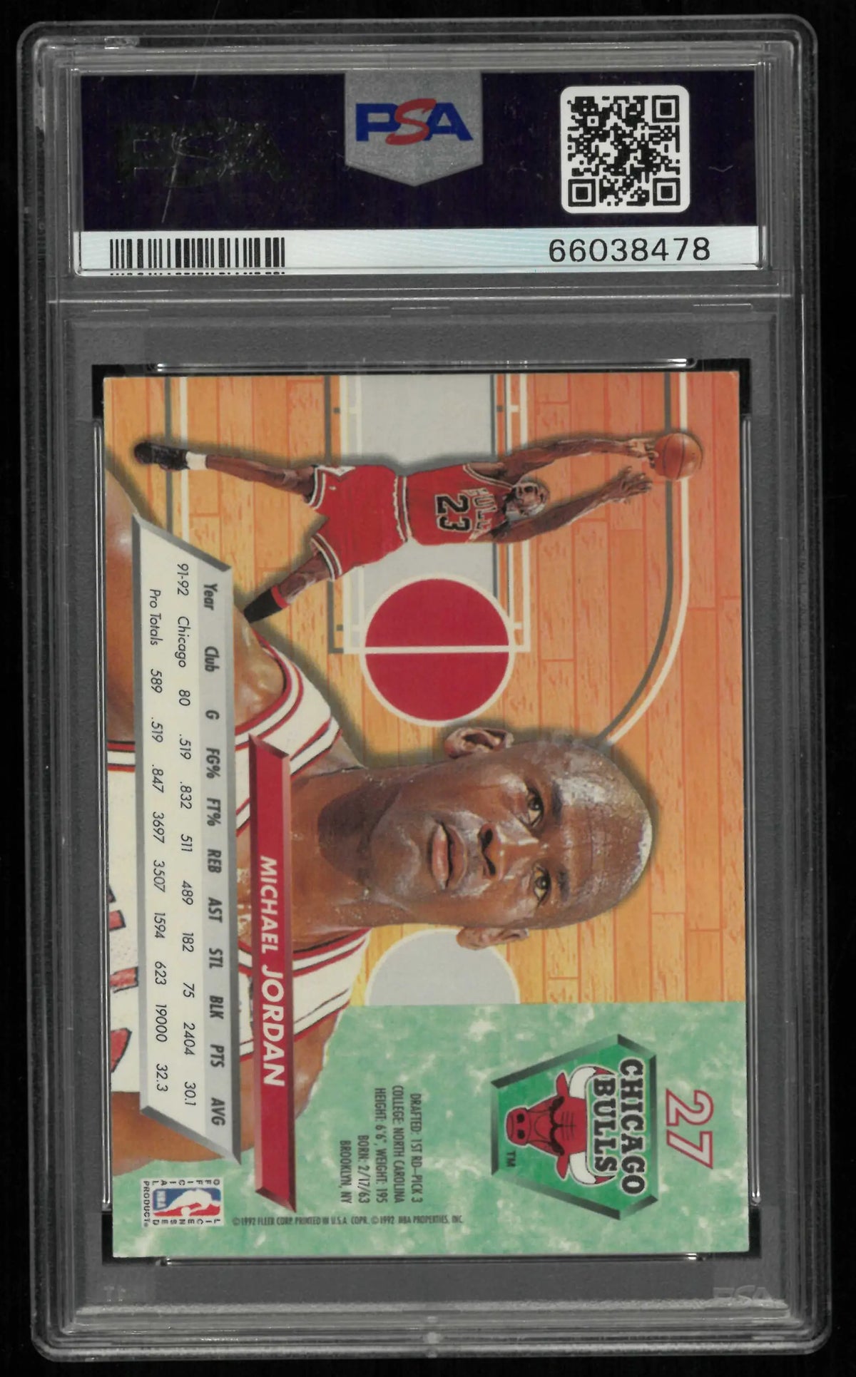 1992 Fleer Ultra Michael Jordan PSA 9 
