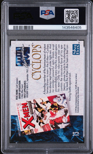 1992 Marvel Masterpieces Cyclops PSA 9 