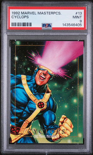 1992 Marvel Masterpieces Cyclops PSA 9 
