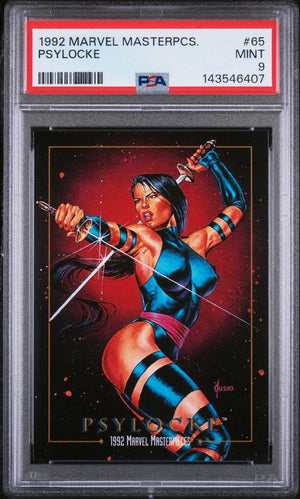 1992 Marvel Masterpieces Psylocke PSA 9 