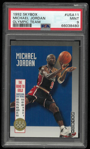1992 Skybox Olympic Team Michael Jordan Olympic Team PSA 9 