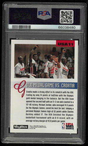 1992 Skybox Olympic Team Michael Jordan Olympic Team PSA 9 