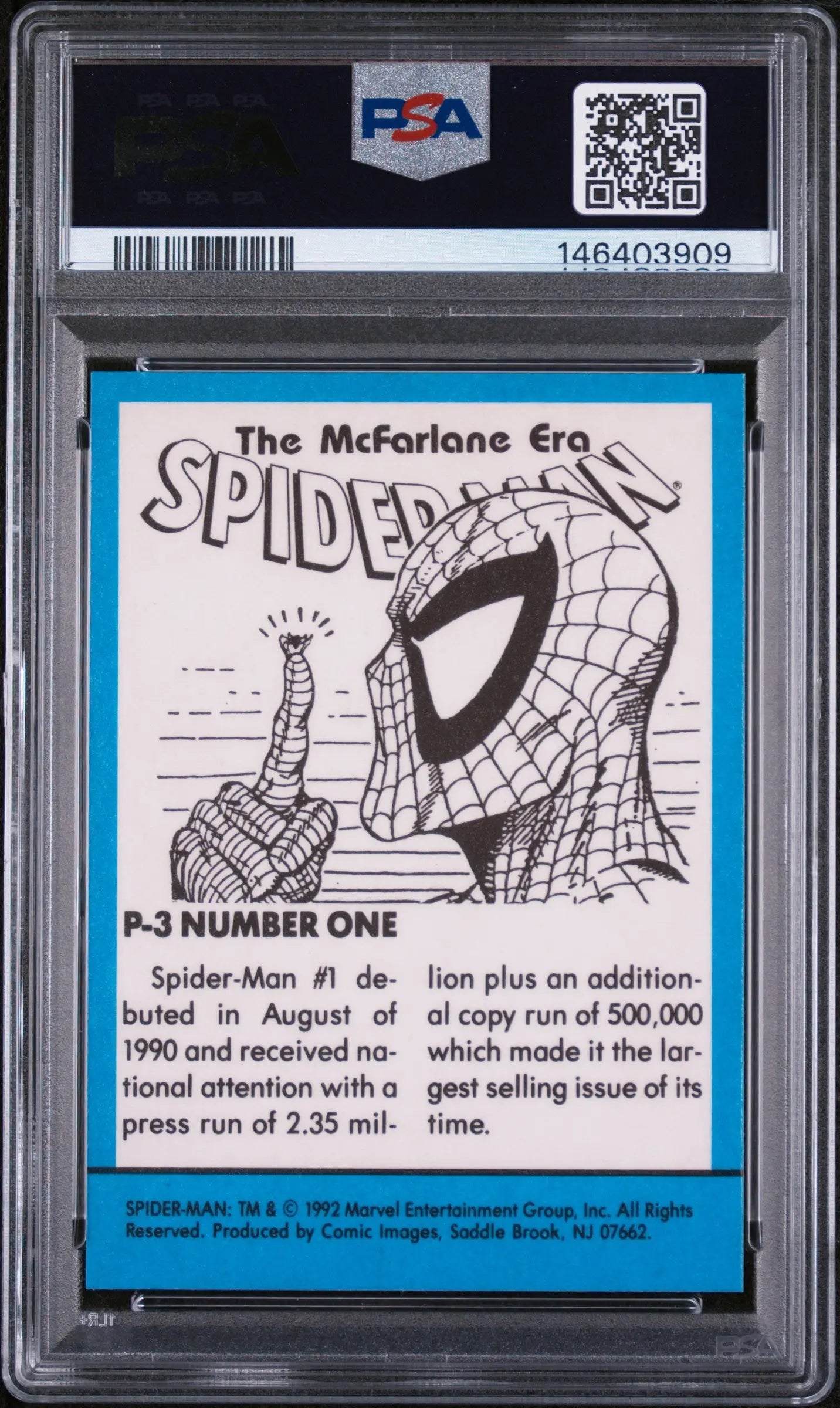 1992 Spider-Man The Mcfarlane Era Number One PSA 9 