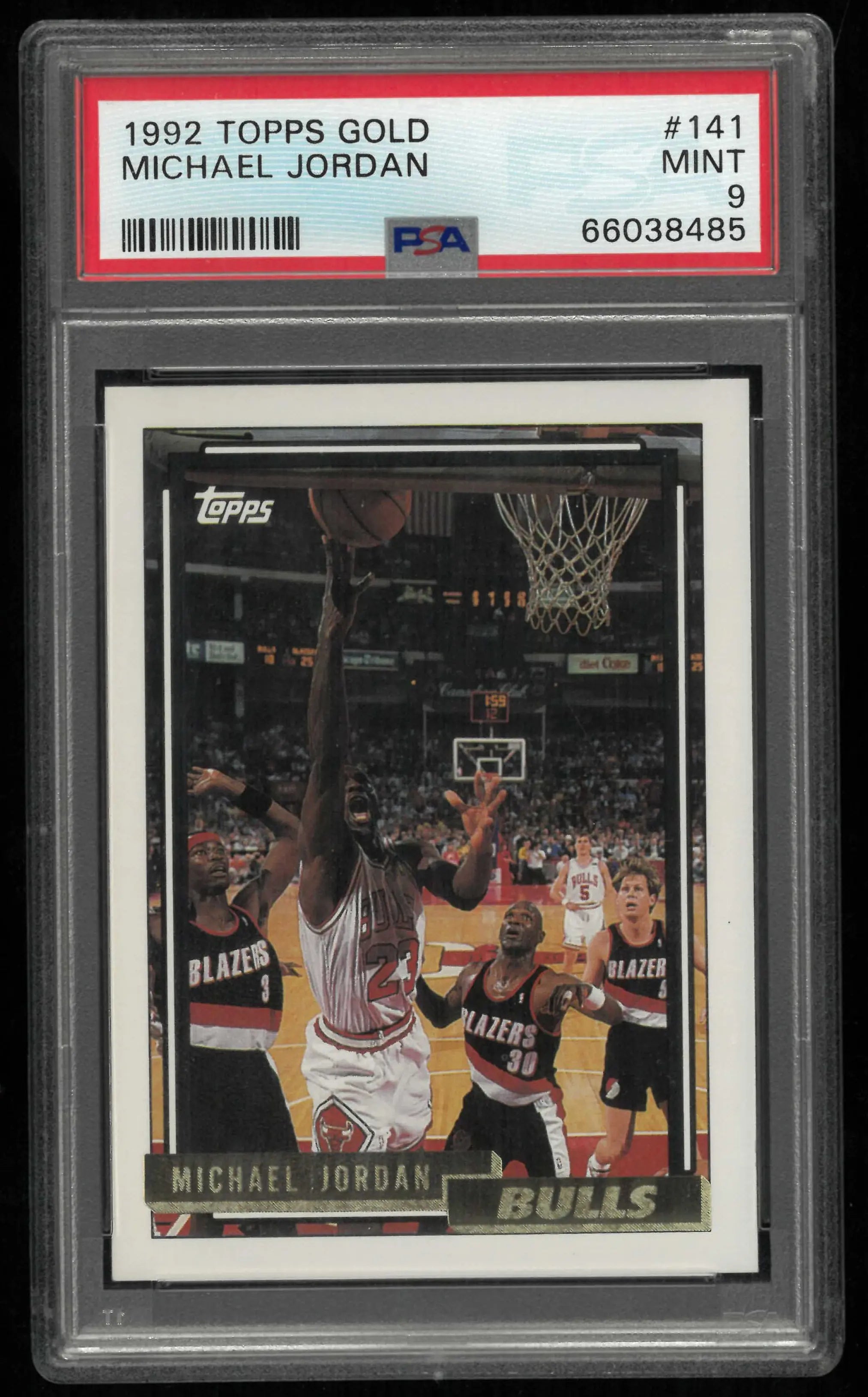 1992 Topps Gold Michael Jordan PSA 9 