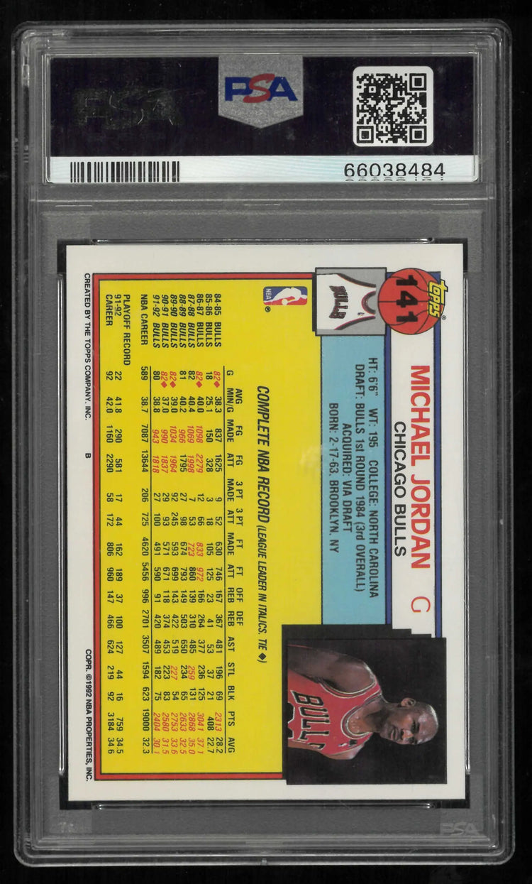 1992 Topps Michael Jordan PSA 9 