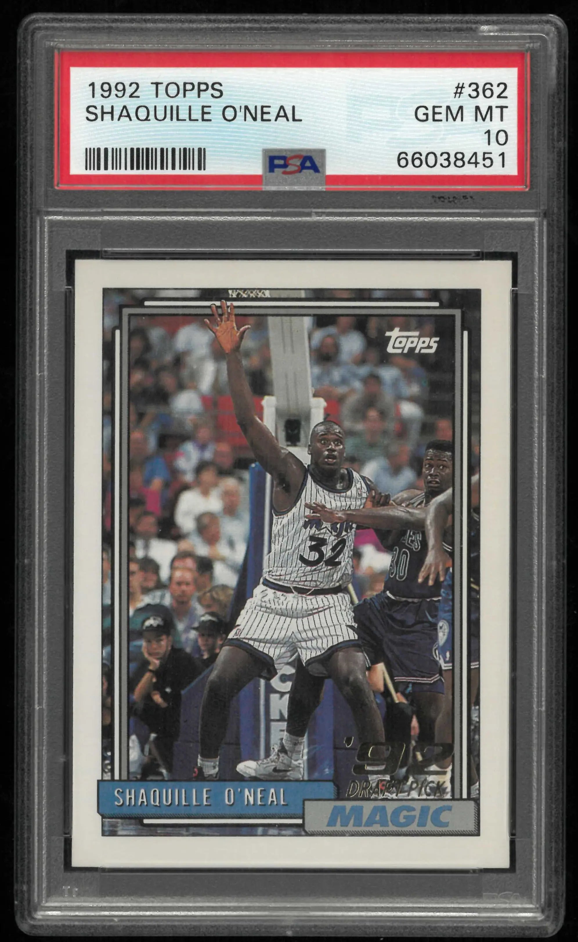 1992 Topps Rookie Shaquille O'Neal RC PSA 10 