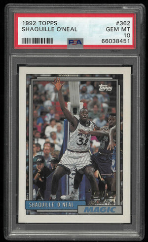 1992 Topps Rookie Shaquille O'Neal RC PSA 10 
