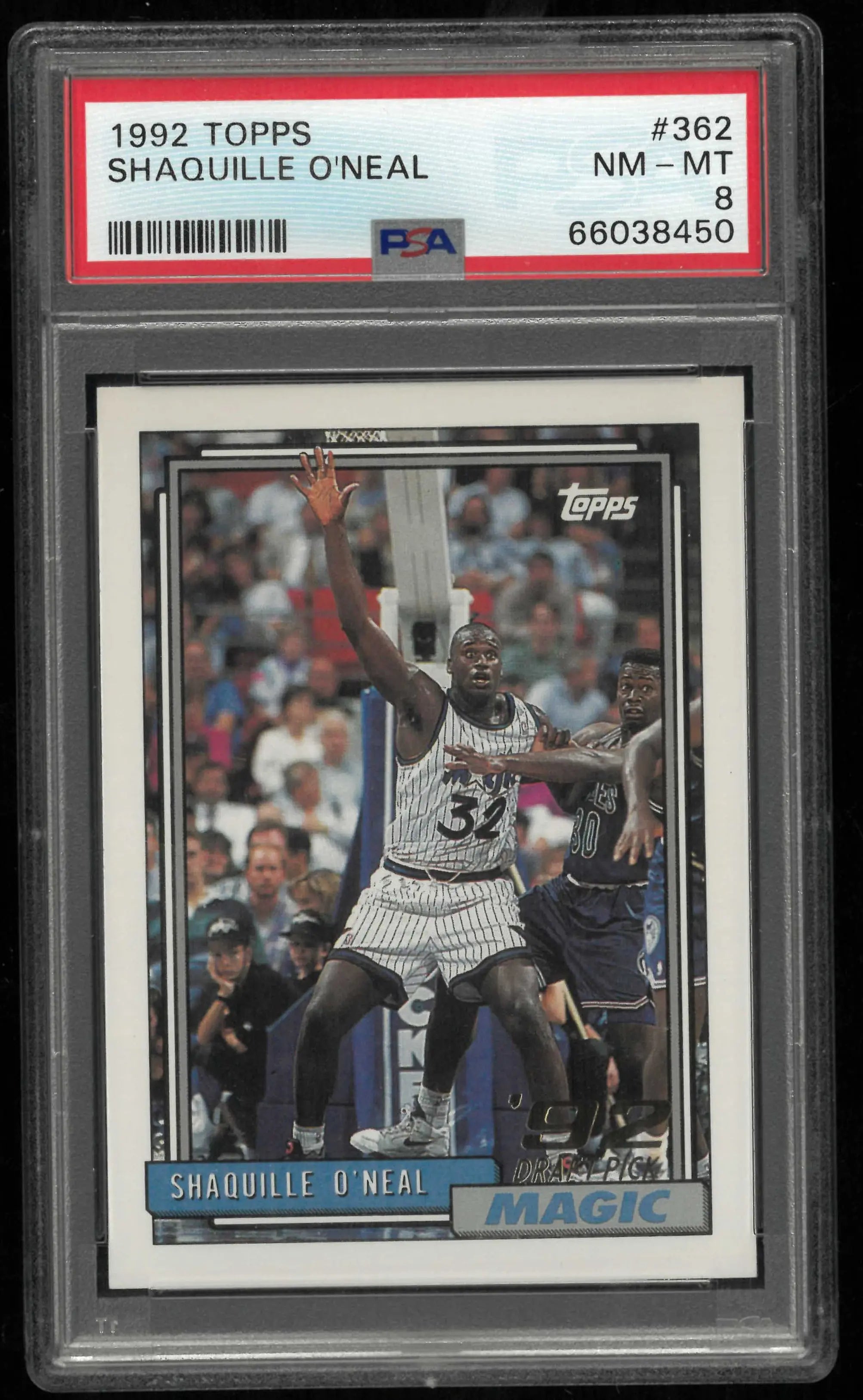 1992 Topps Rookie Shaquille O'Neal RC PSA 8 