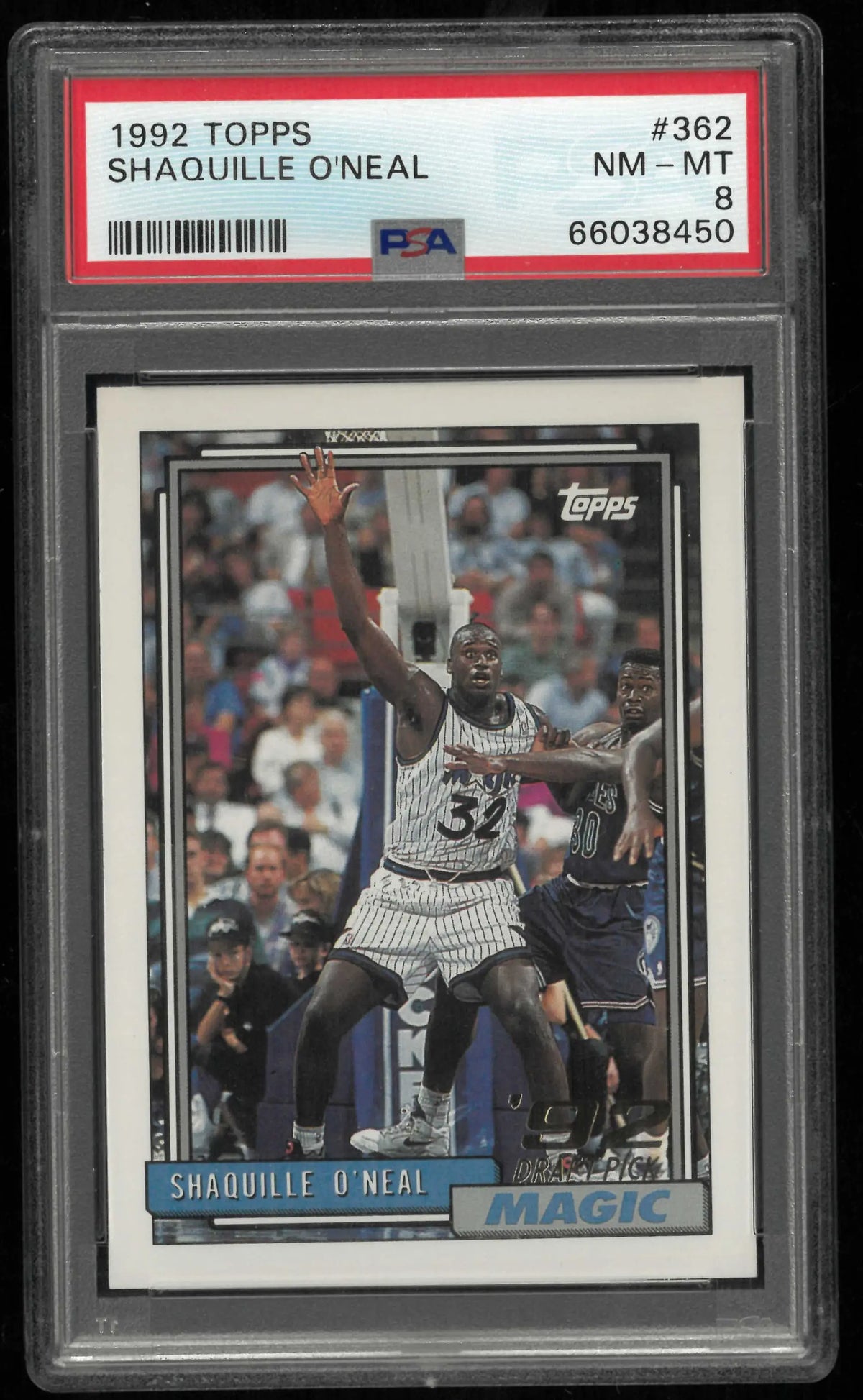 1992 Topps Rookie Shaquille O'Neal RC PSA 8 