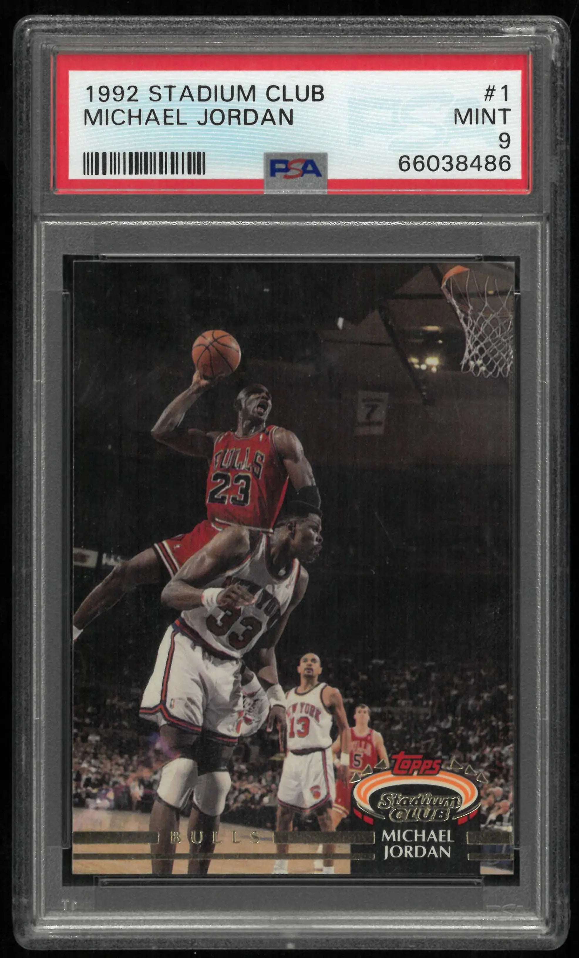 1992 Topps Stadium Club Michael Jordan PSA 9 