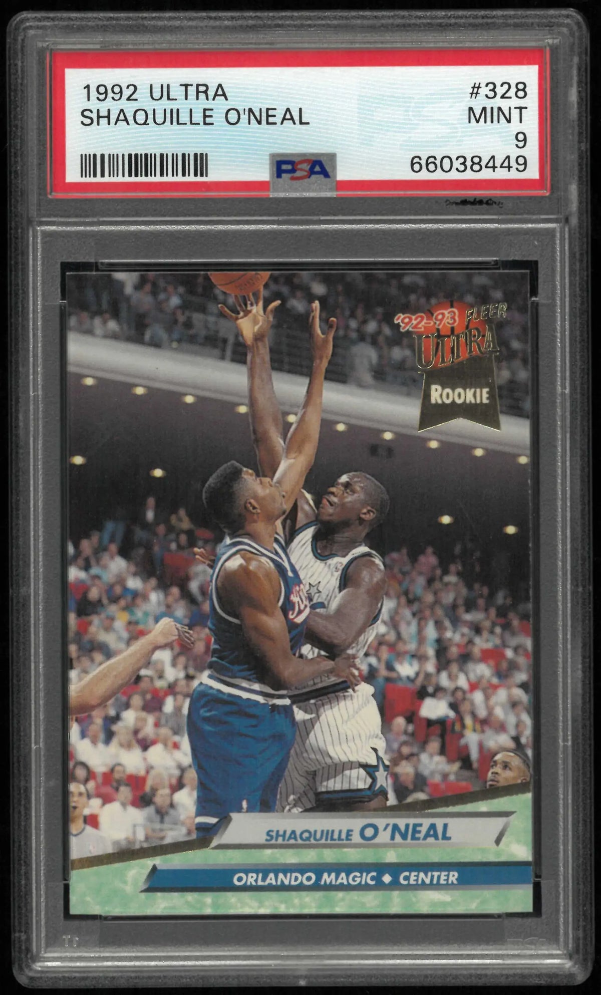 1992 Ultra Rookie Shaquille O'Neal RC PSA 9 
