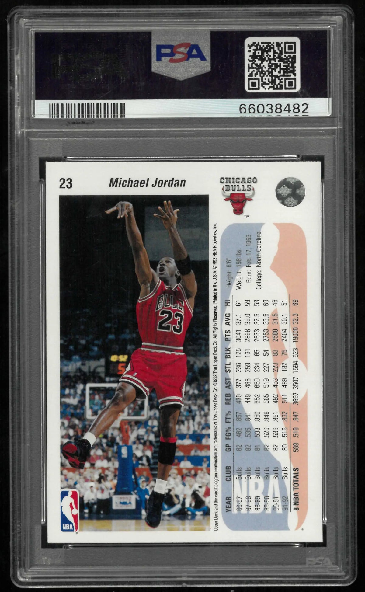 1992 Upper Deck Michael Jordan PSA 9 