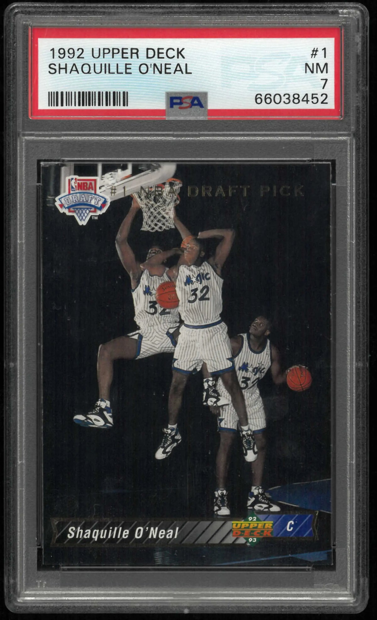 1992 Upper Deck Rookie Shaquille O'Neal RC PSA 7 
