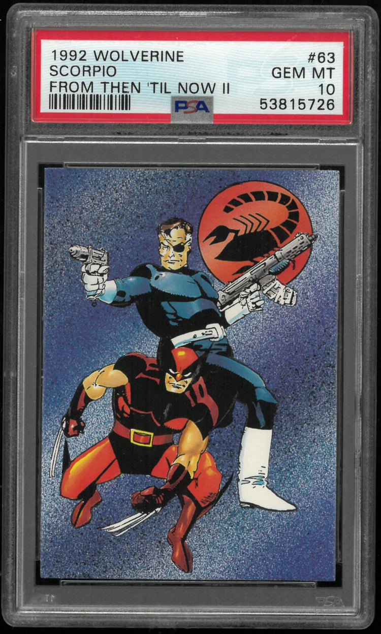 1992 Wolverine From Then 'til Now II Scorpio #63 PSA 10 