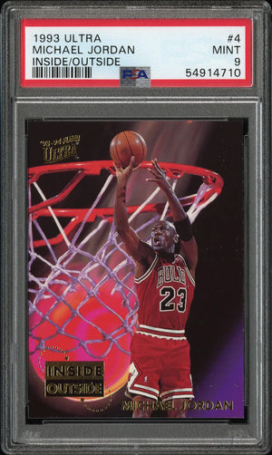 1993-94 Fleer Ultra Basketball Inside Outside Michael Jordan PSA 9 