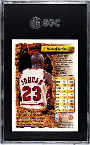 1993-94 Topps Finest Michael Jordan SGC 7 