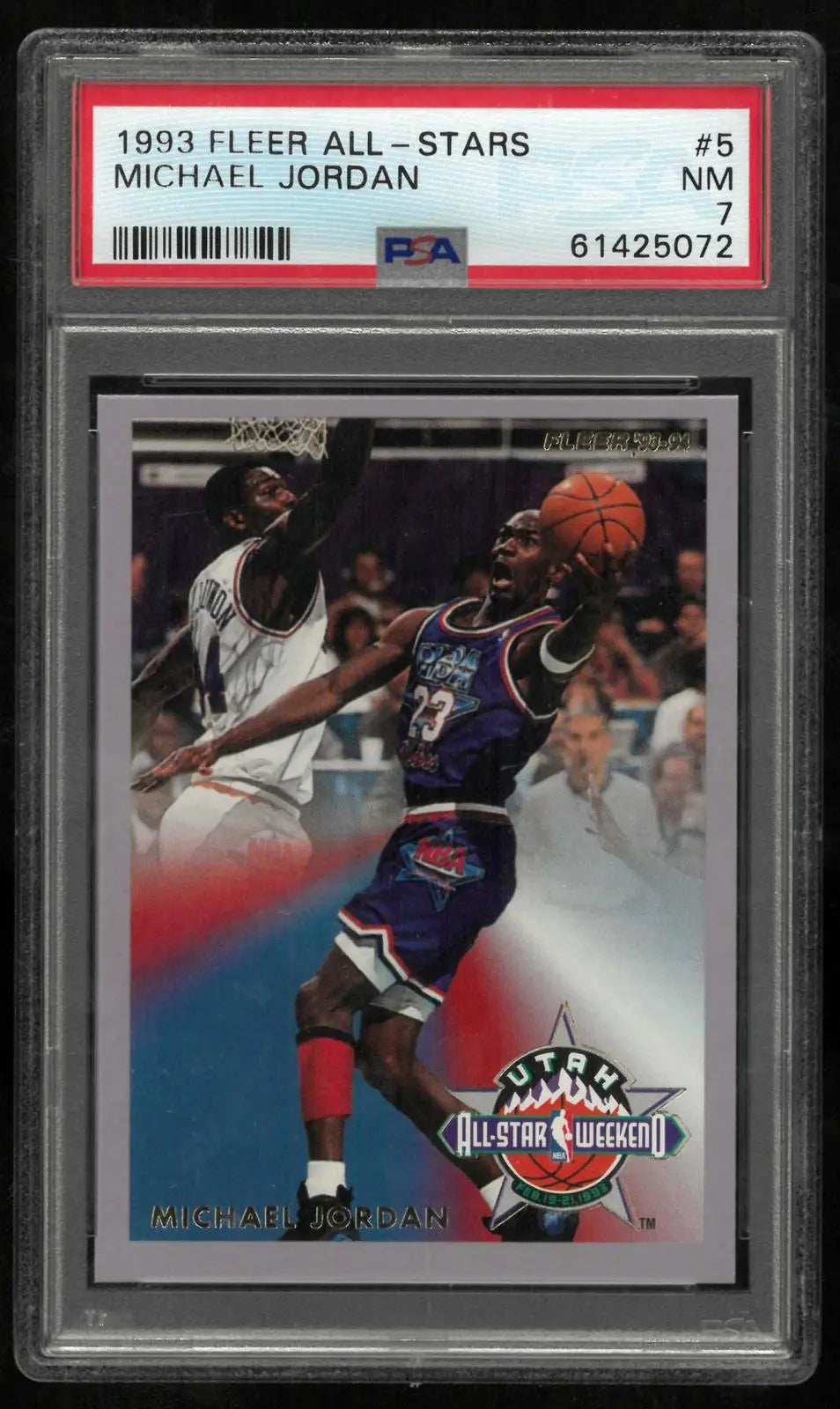 1993 Fleer Basketball All-Stars Michael Jordan PSA 7 
